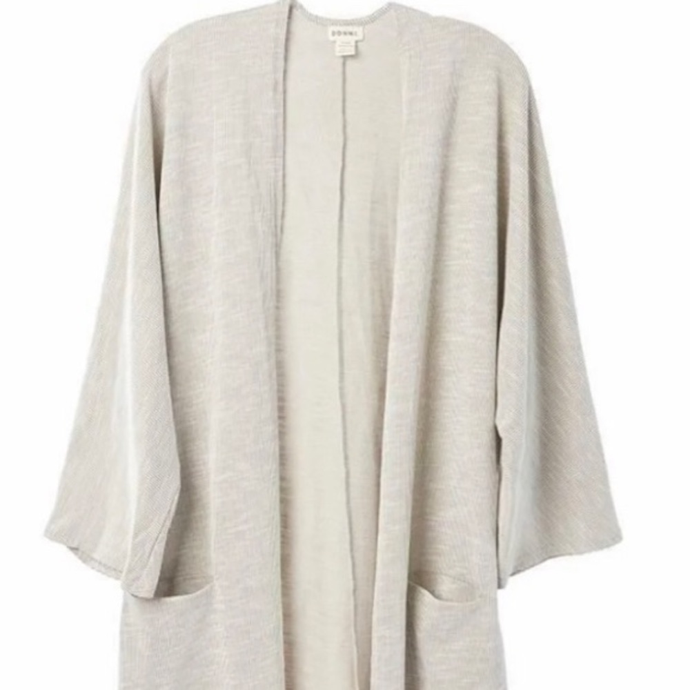 DONNI. Sandwashed Rib Sweater Coat NWT